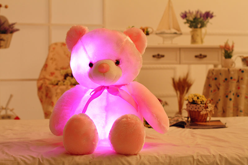Urso de Peluche Luminoso (32cm-50cm) cor de rosa