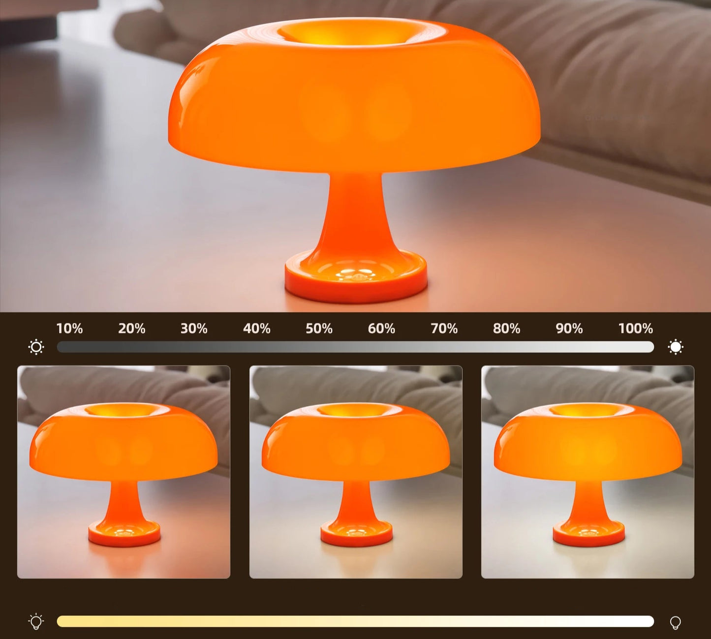 Candeeiro de Mesa Cogumelo design