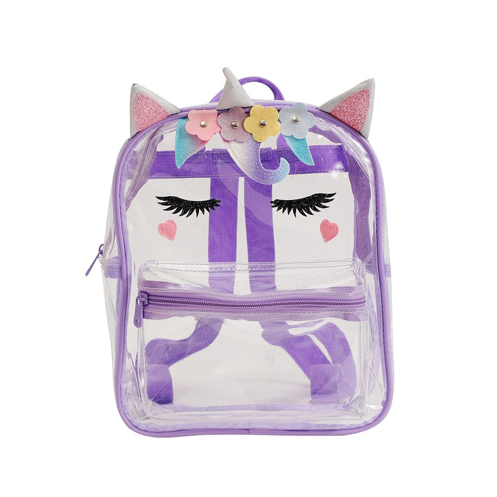 Mochila de Unicórnio Transparente