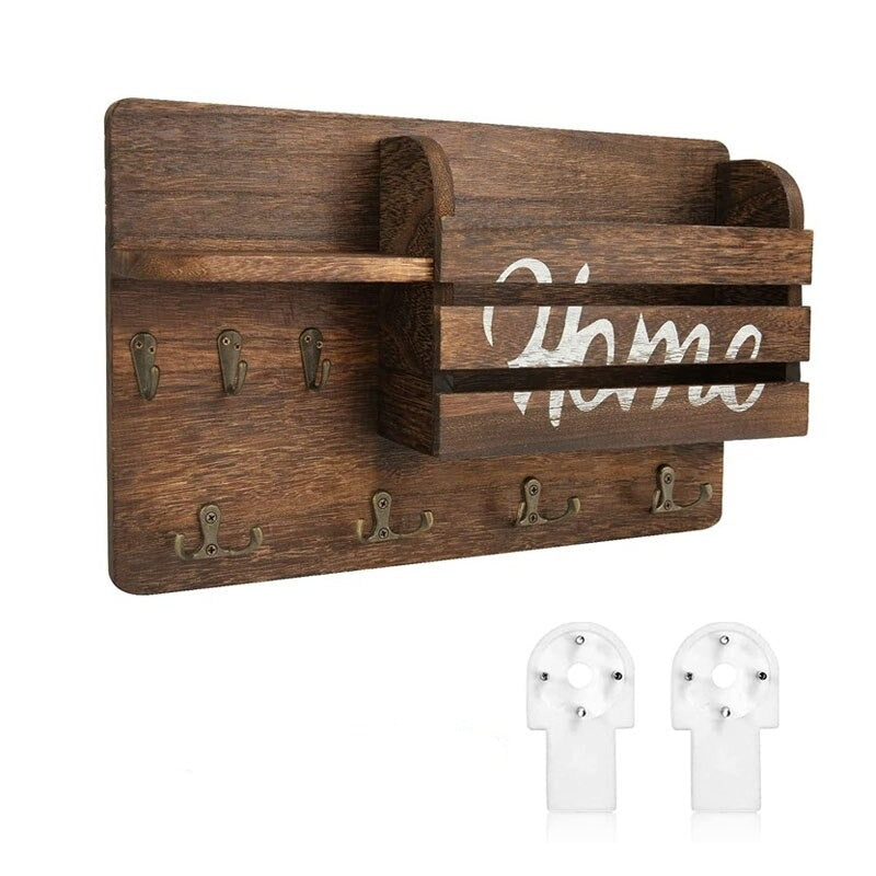 chaveiro de parede em madeira vintage home