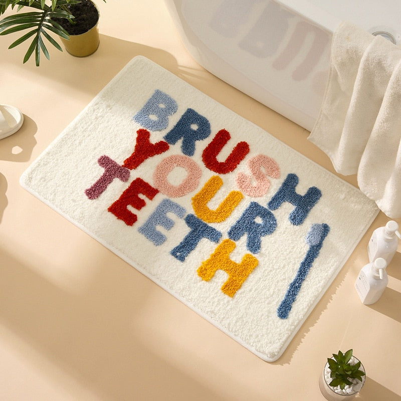 Tapete Casa de Banho Brush Your Teeth