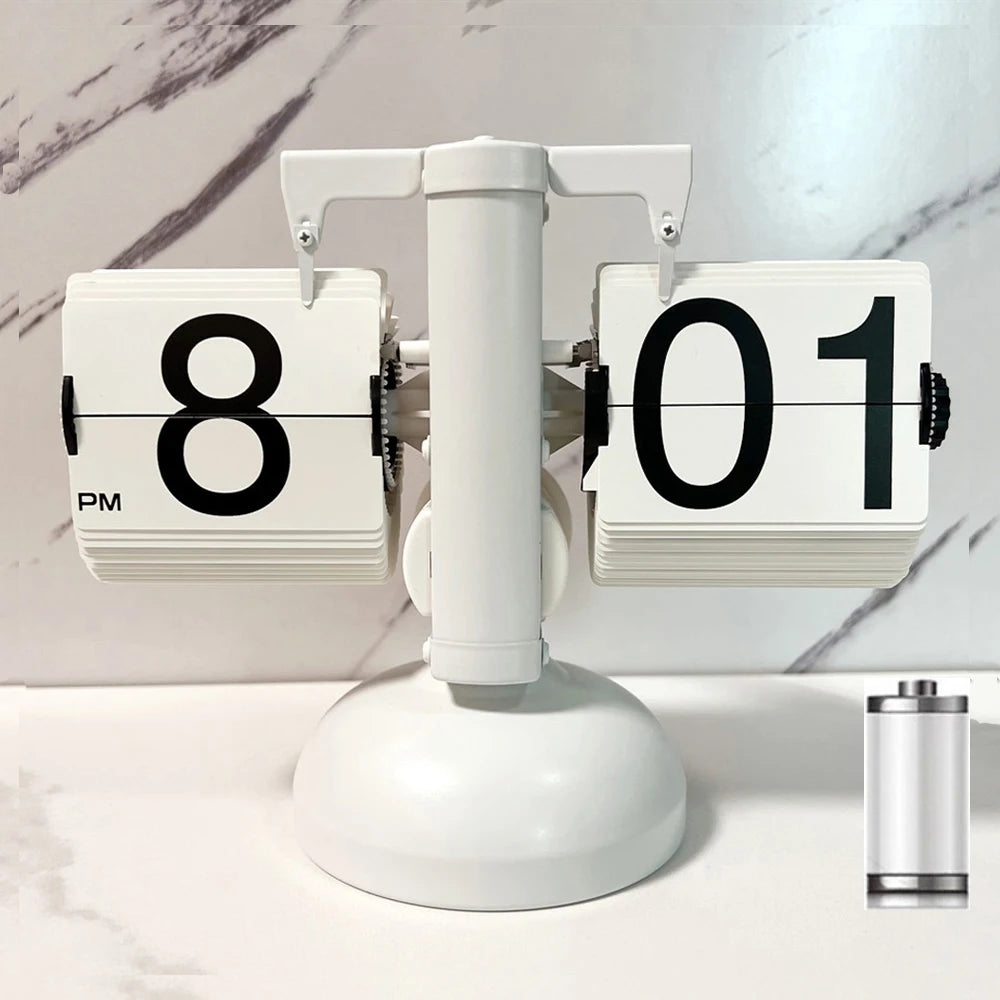 Relogio de Mesa Antigo Flip Clock