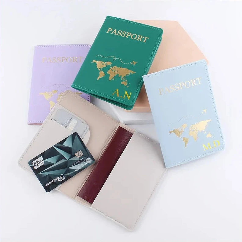 capas para passaportes personalizada mapa do mundo