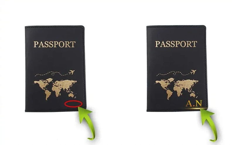 Capa Passaporte Personalizada Mapa do Mundo