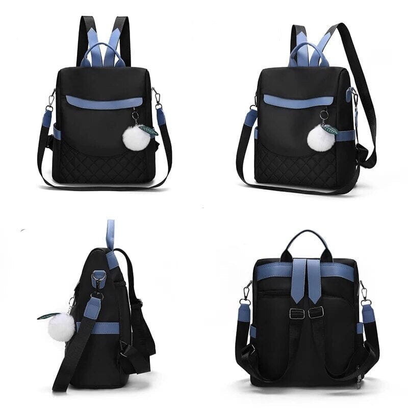 Mochila pequena antirroubo feminina da moda