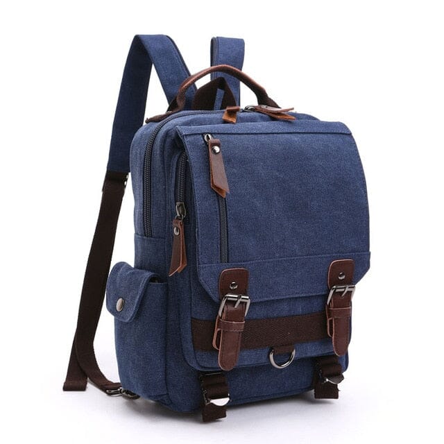 Mochila pequena de viagem vintage para mulheres em tecido retrô