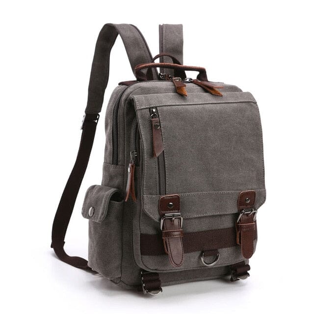 Mochila pequena de viagem vintage para mulheres em tecido retrô