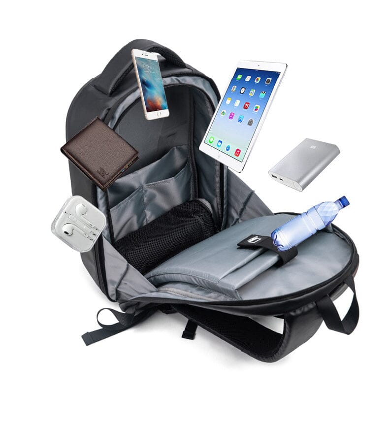 Mochila antirroubo rígida e conectada (15,6 polegadas)