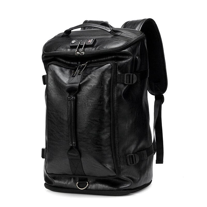 Mochila de viagem antifurto masculina vintage