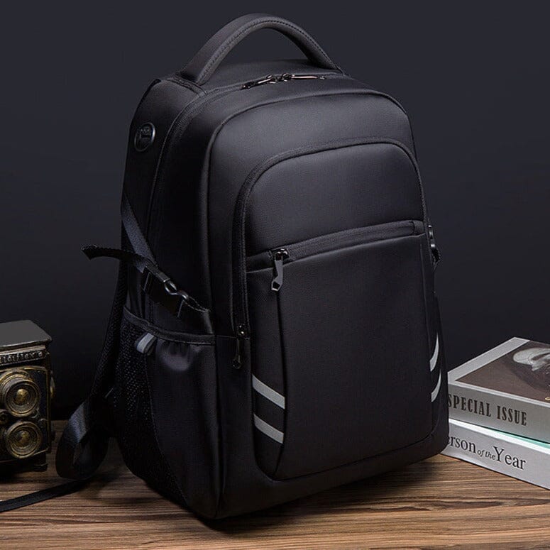 Mochila masculina para laptop de viagem conectada (15,6 polegadas)