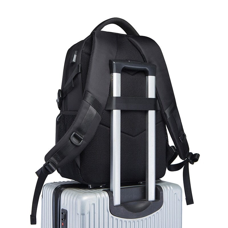 Mochila masculina para laptop de viagem conectada (15,6 polegadas)