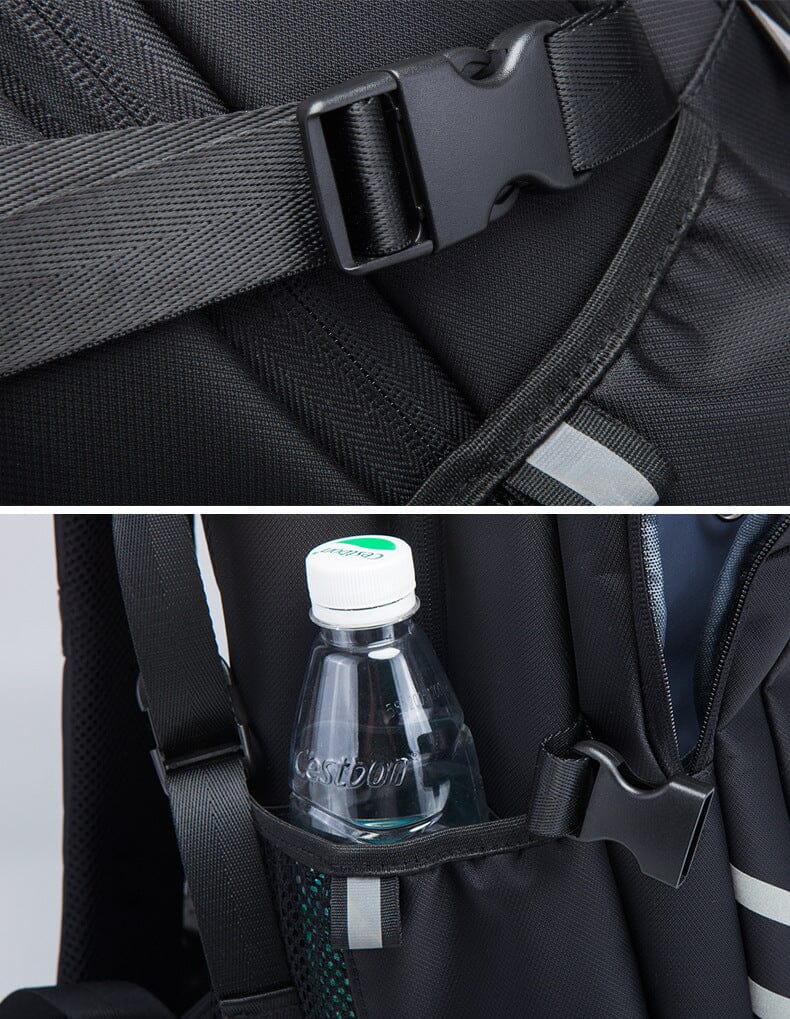 Mochila masculina para laptop de viagem conectada (15,6 polegadas)