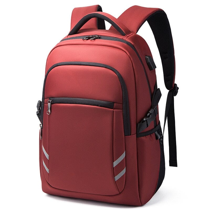 Mochila masculina para laptop de viagem conectada (15,6 polegadas)