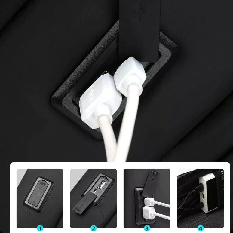 Mochila Rígida Anti-Roubo (USB)