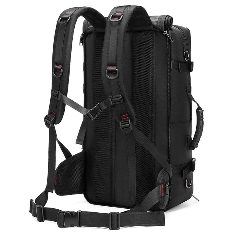 Mochila conversível e expansível para viagem rodoviária