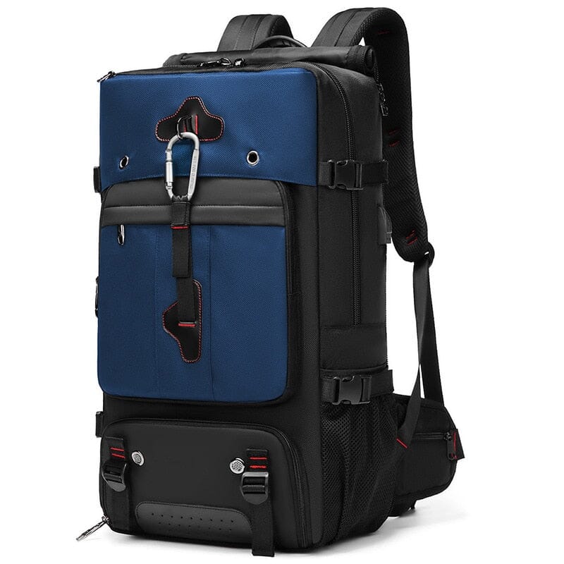 Mochila conversível e expansível para viagem rodoviária