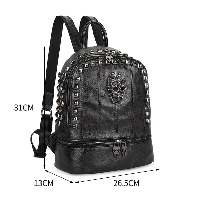 Mochila feminina punk caveira mexicana