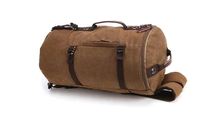Mochila conversível de lona vintage