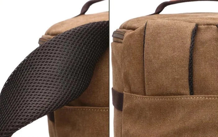 Mochila conversível de lona vintage