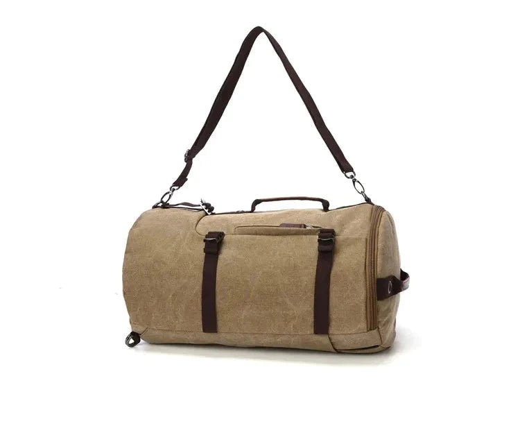 Mochila conversível de lona vintage