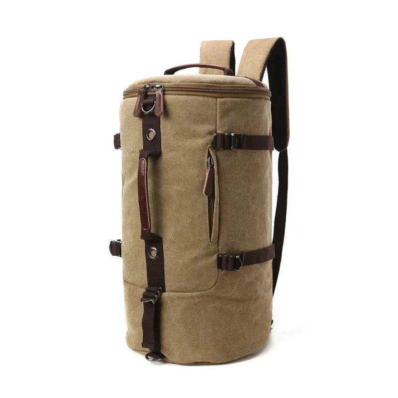 Mochila conversível de lona vintage