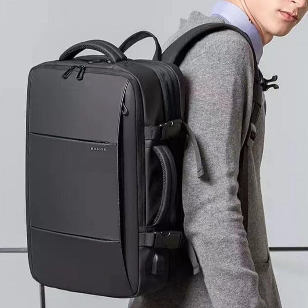 Mochila de viagem expansível para cabine de avião executivo (USB)