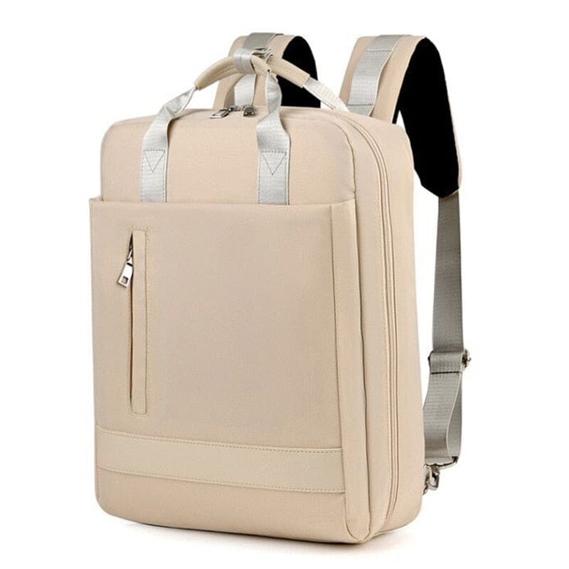 Mochila de viagem USB para avião feminino