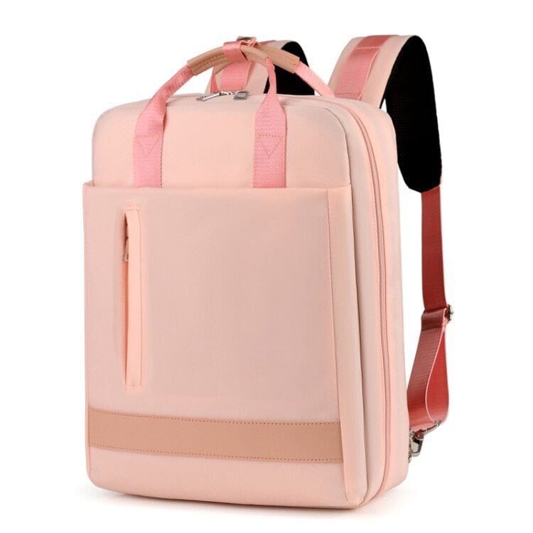 Mochila de viagem USB para avião feminino