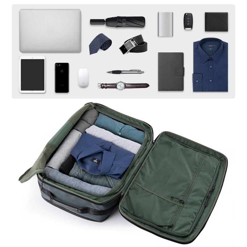 Mochila de viagem masculina bagagem de cabine de avião