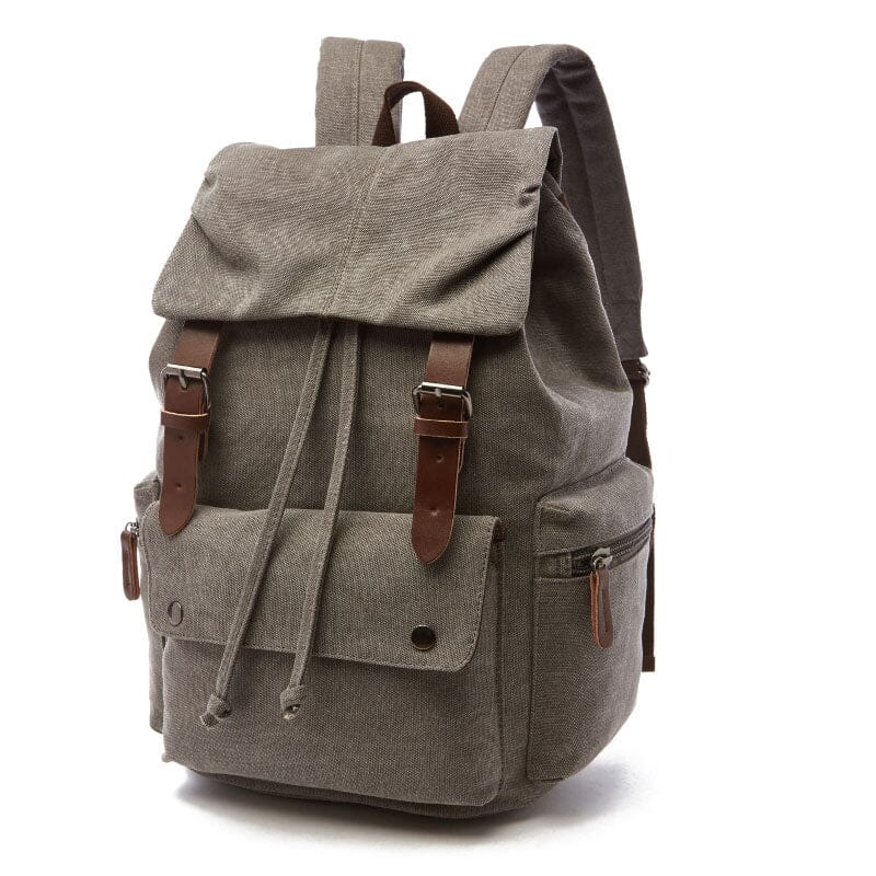 Mochila de viagem em lona vintage