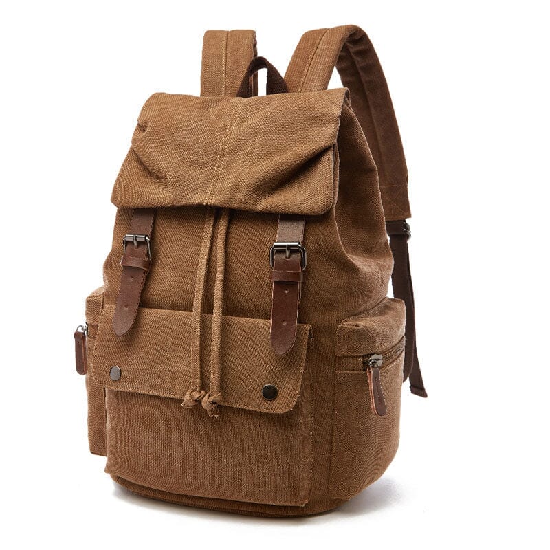 Mochila de viagem em lona vintage