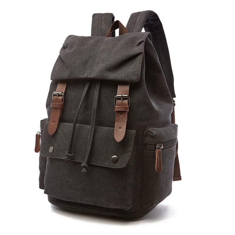 Mochila de viagem em lona vintage