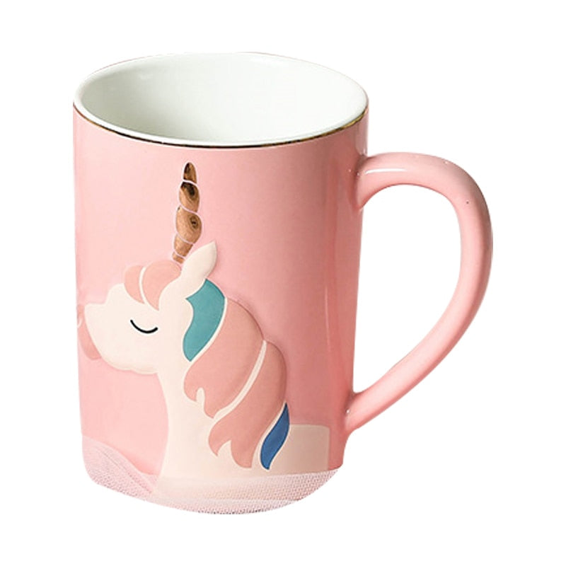 Caneca de Unicórnio Rosa