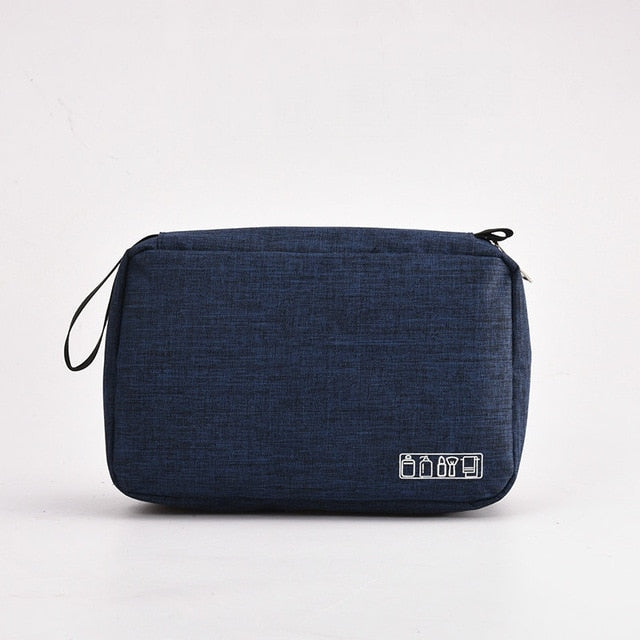 necessaire viagem grande azul marinho