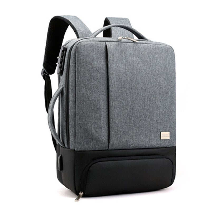Mochila Anti-Roubo Laptop 15.6'' cinzento