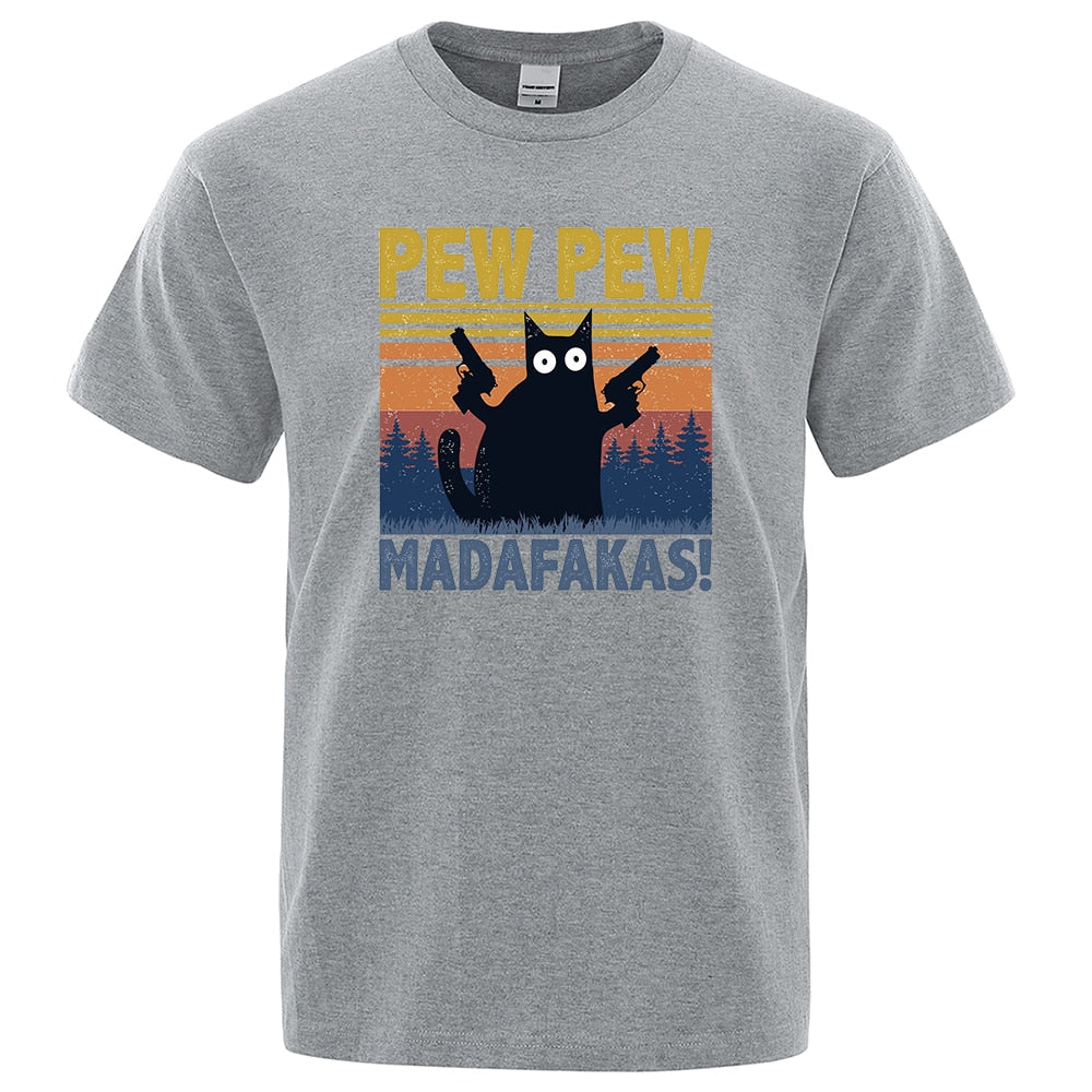 T-Shirt Engracada Pew Pew Madafakas