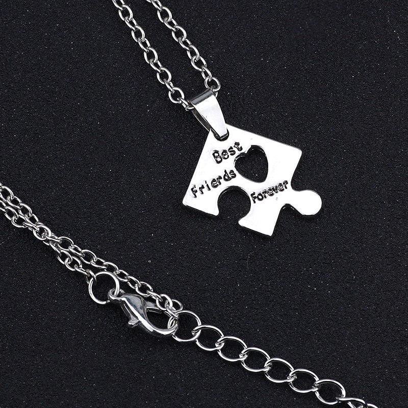 Colar Best Friends Forever bff Puzzle (4 Partes)