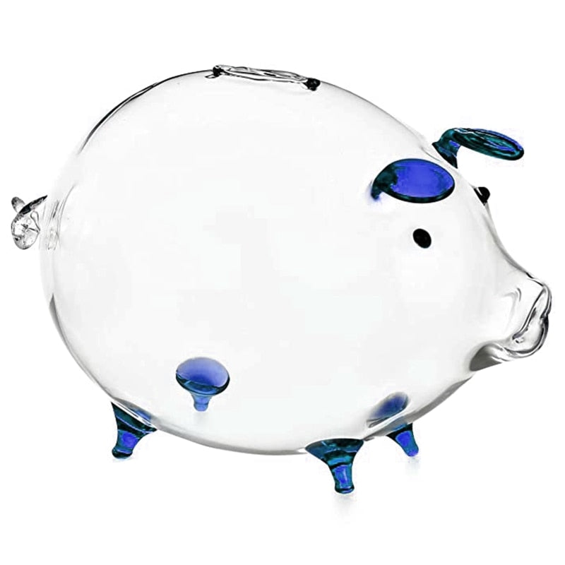 Porquinho Mealheiro em Vidro