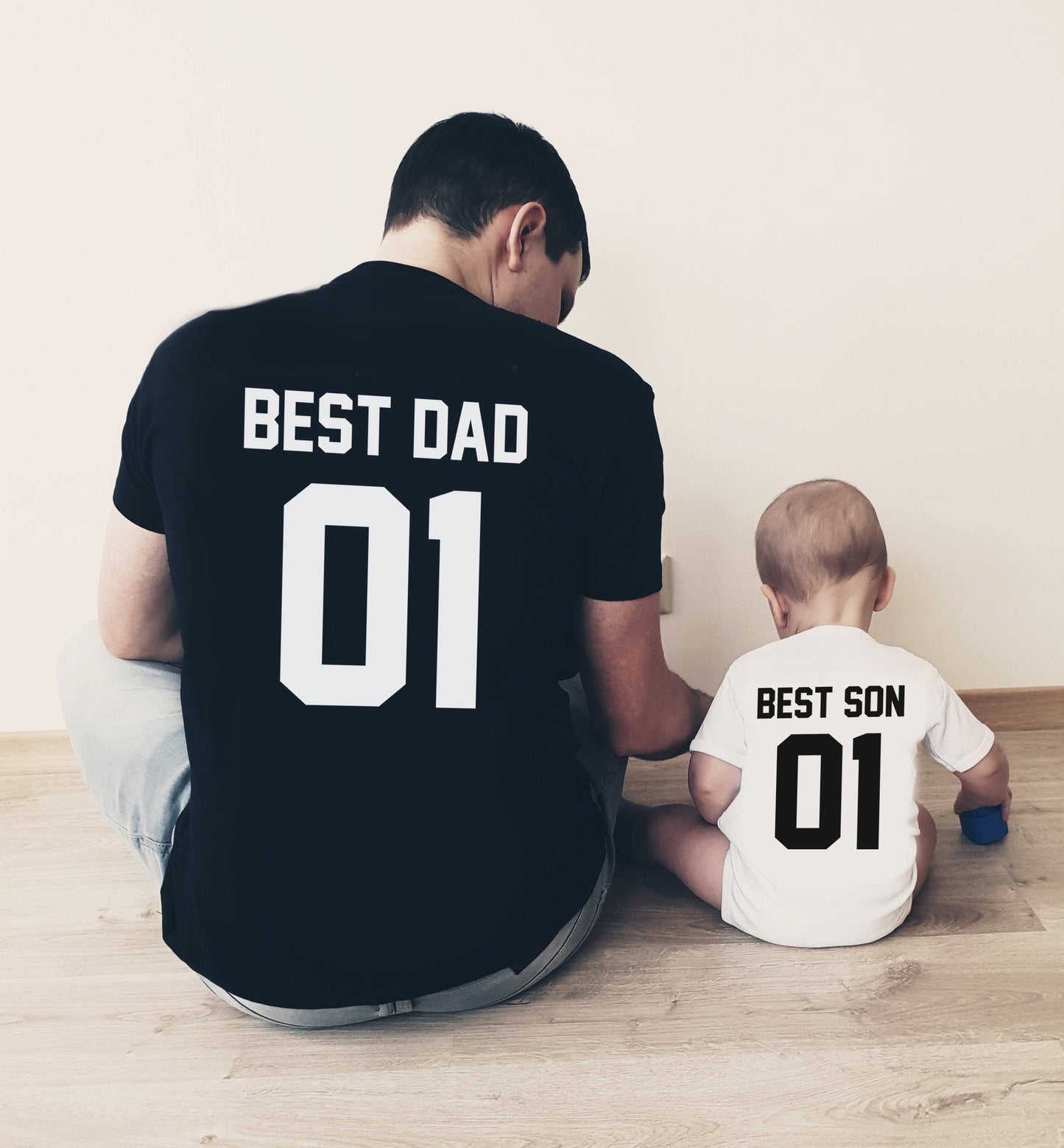 T-Shirt para Pai e Filho Best Dad Best Son