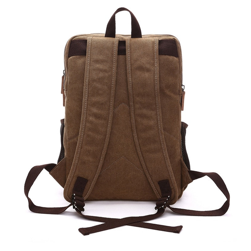 mochila vintage escolar militar