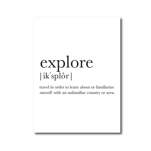 poster parede explore
