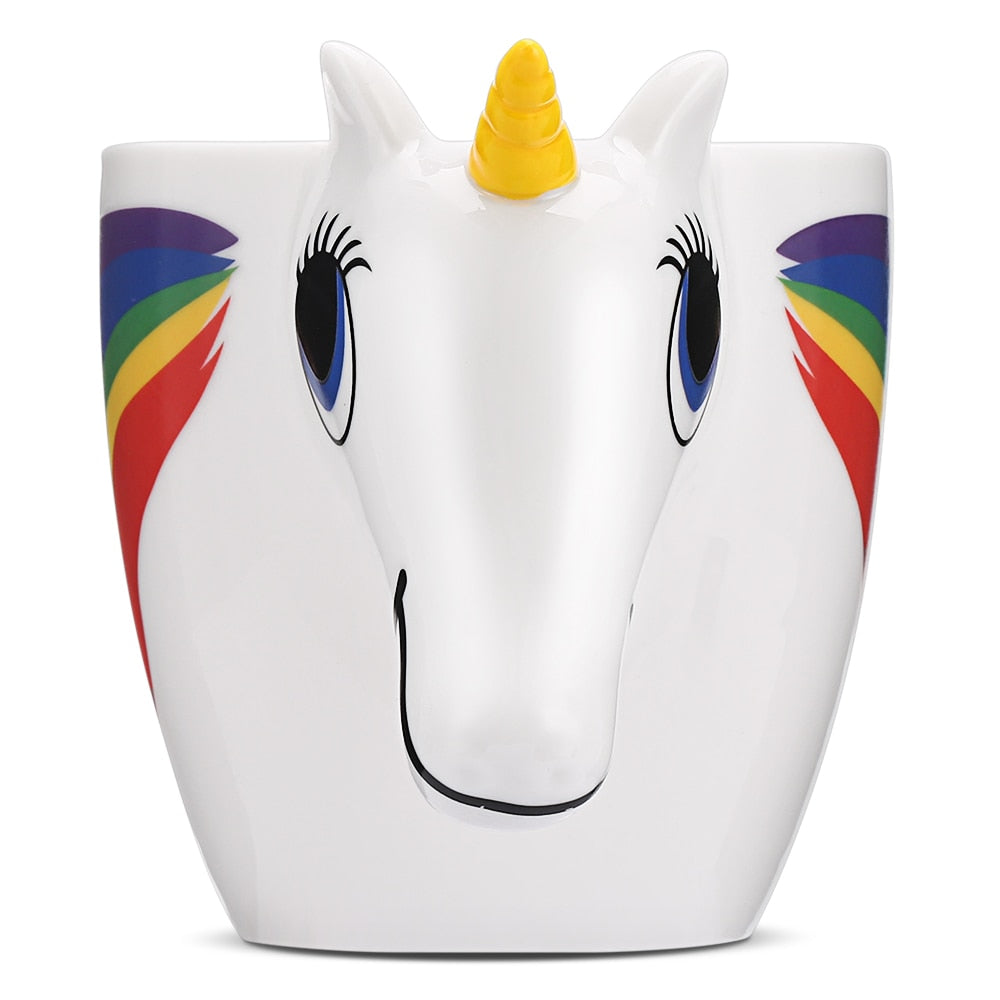 Caneca Magica Unicórnio que Muda de Cor 3D termica