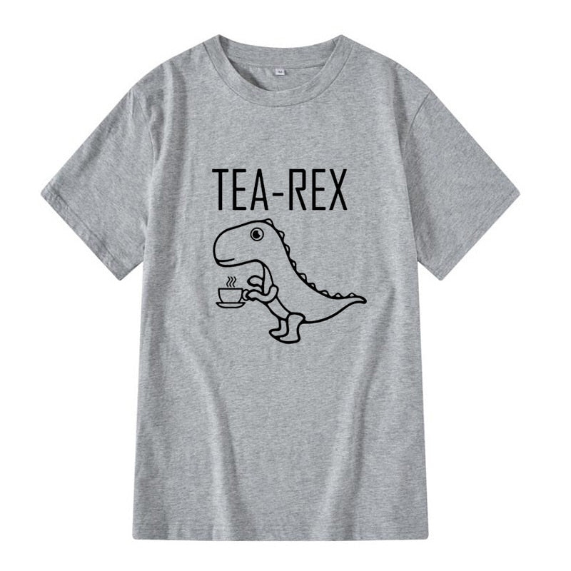 T-Shirt Engraçada Dinossauro Tea Rex