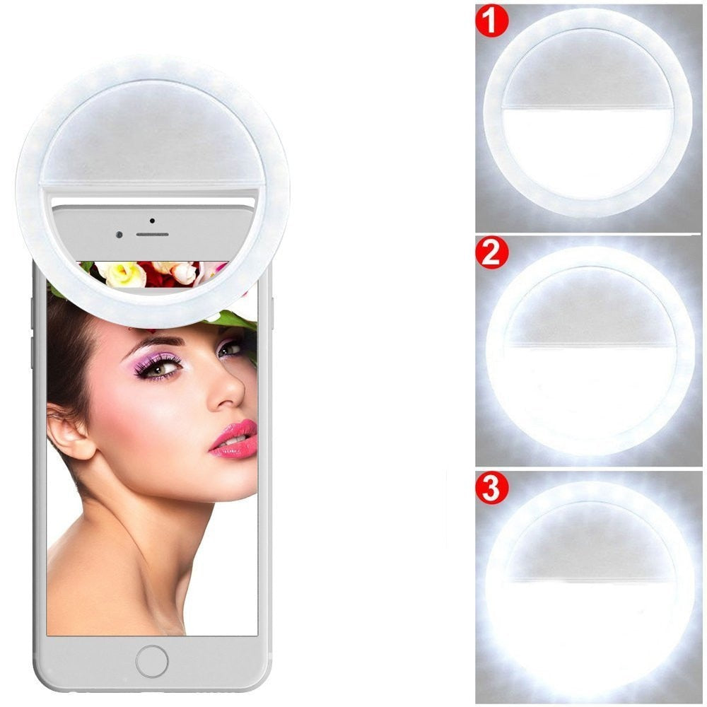 selfie ring-light telemovel usb