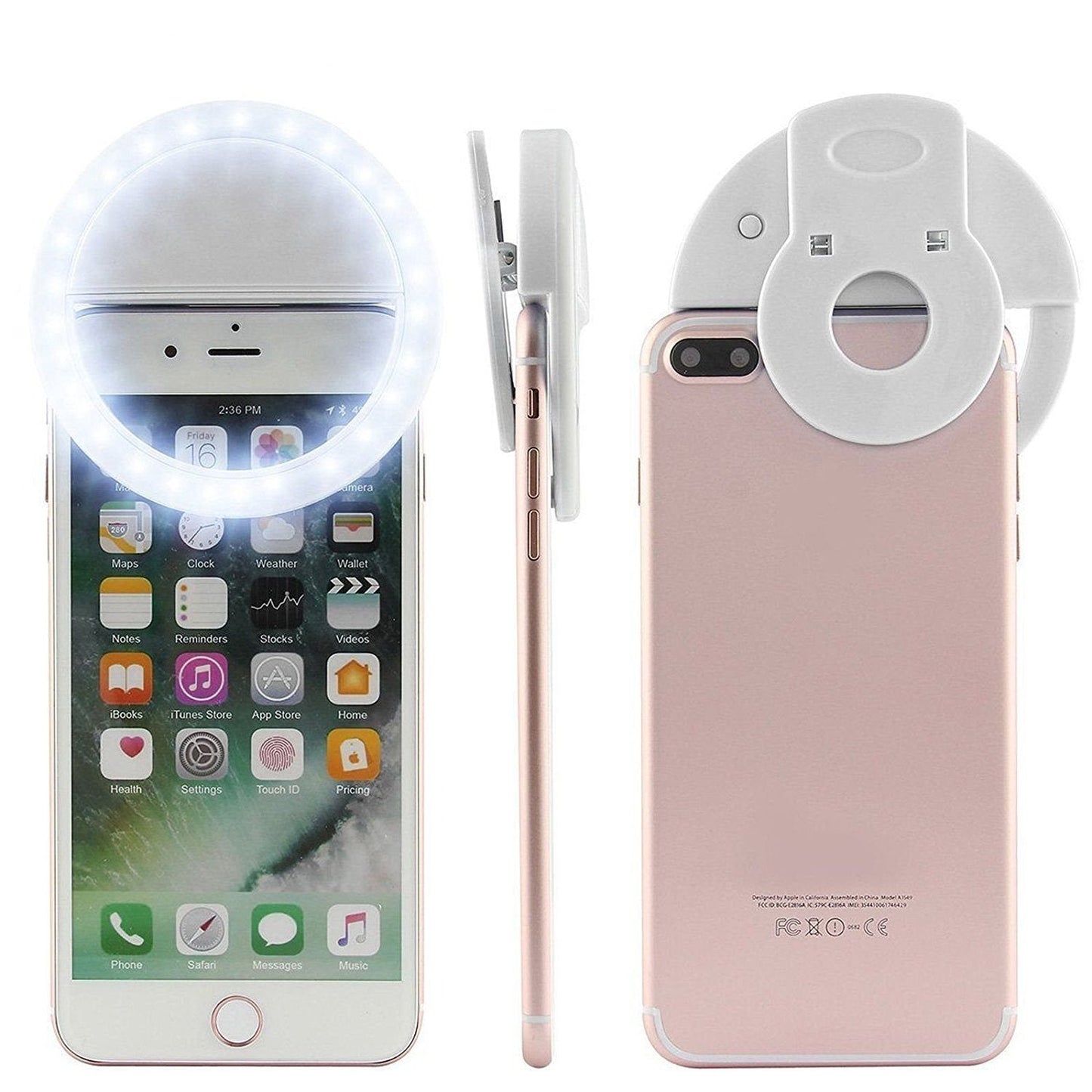 anel luz ring light selfie telemovel usb