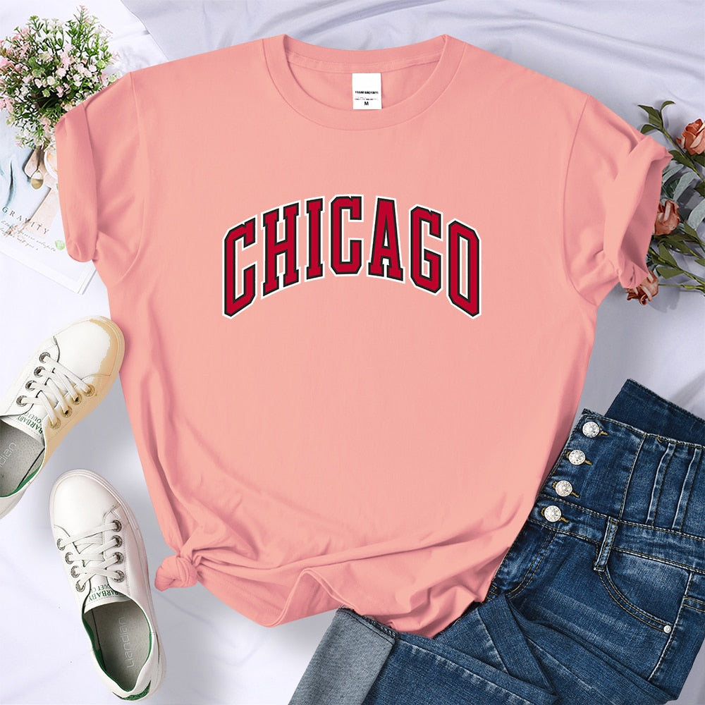 t shirt mulher feminina chicago