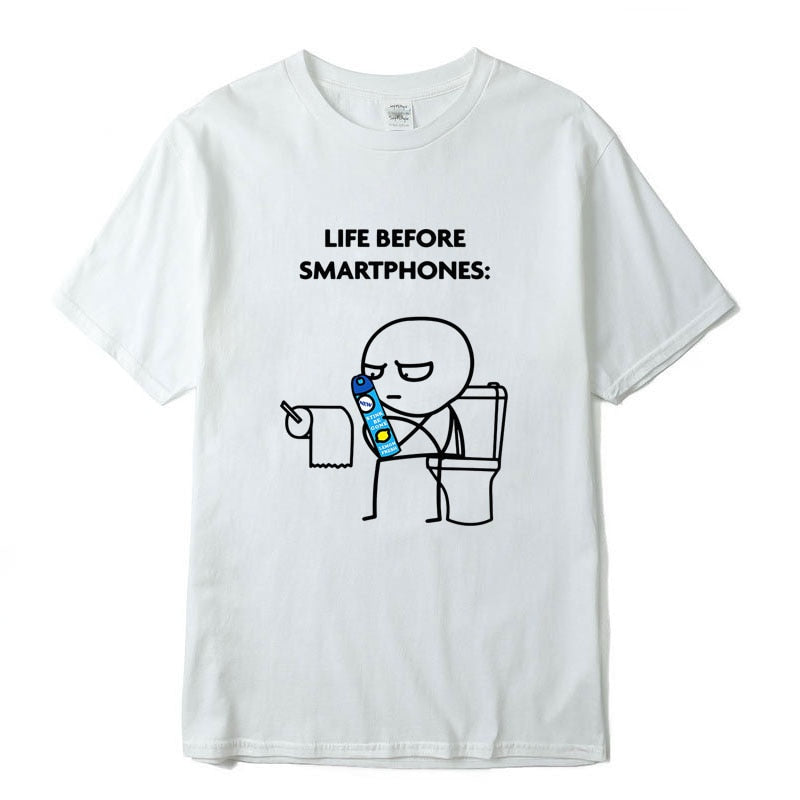 T Shirt Engraçada Life Before Smartphones
