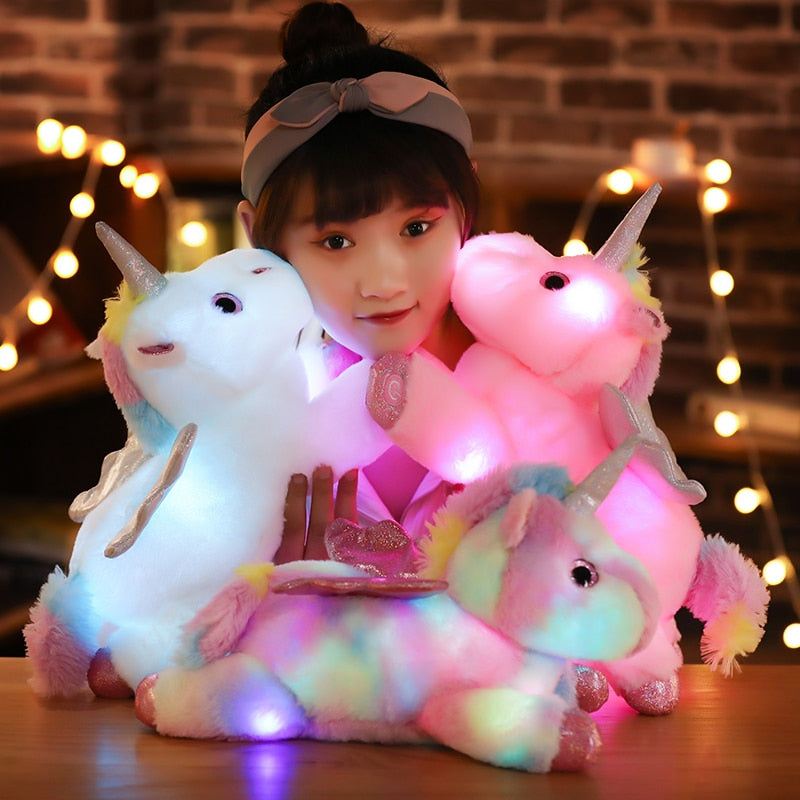 Peluche Unicórnio grande Luminoso (38cm)