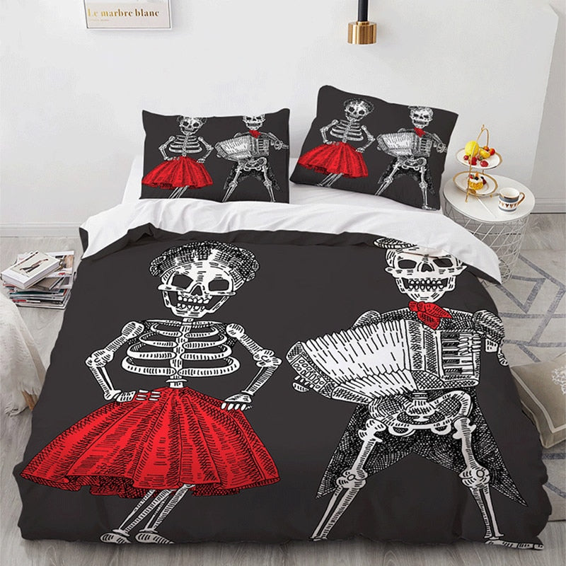 Capa de Edredom Casal Esqueletos