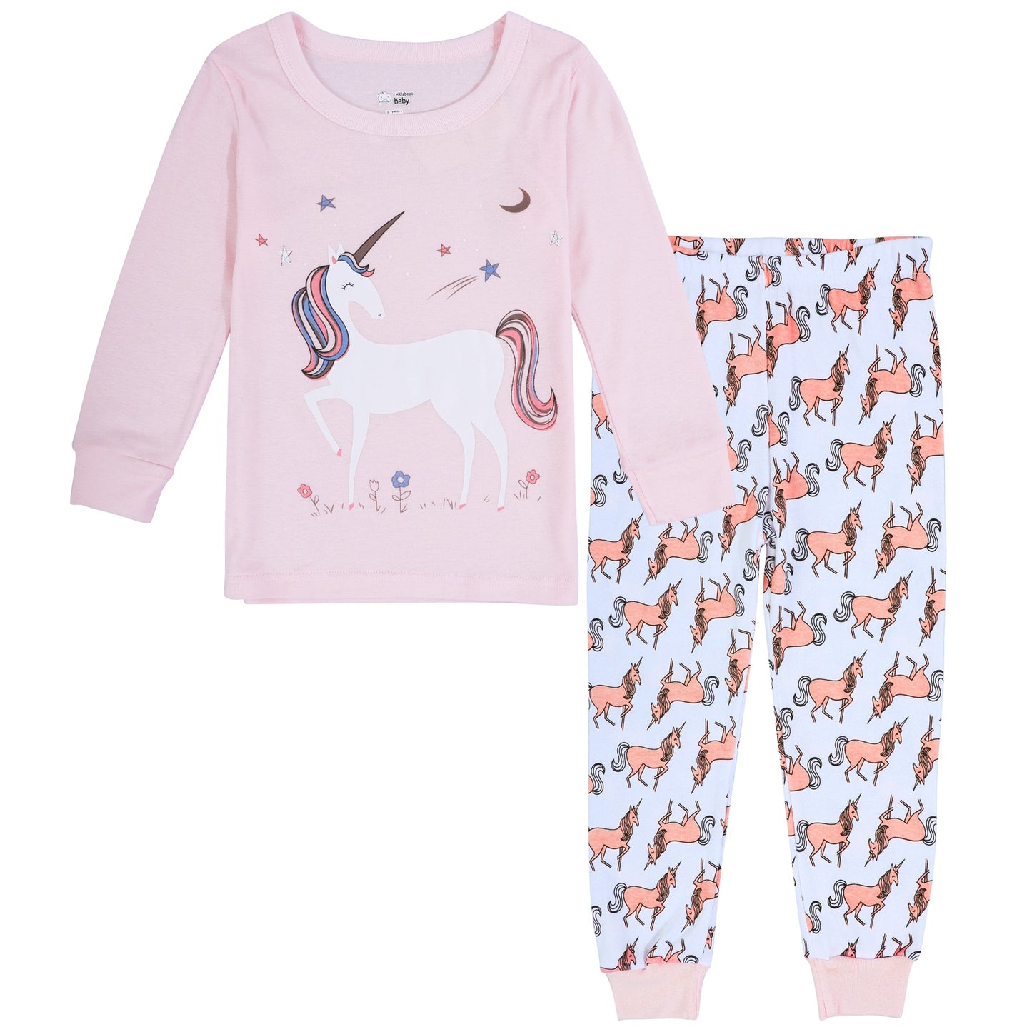 Pijama Unicórnio Infantil Cor de Rosa